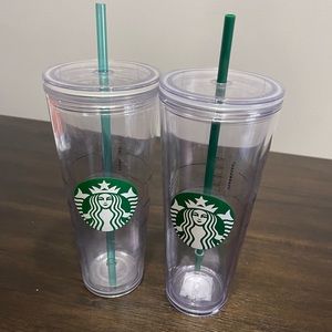 Starbucks cups clear tumbler